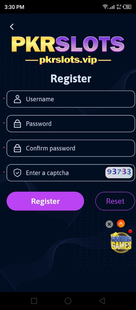PKR Slots Register